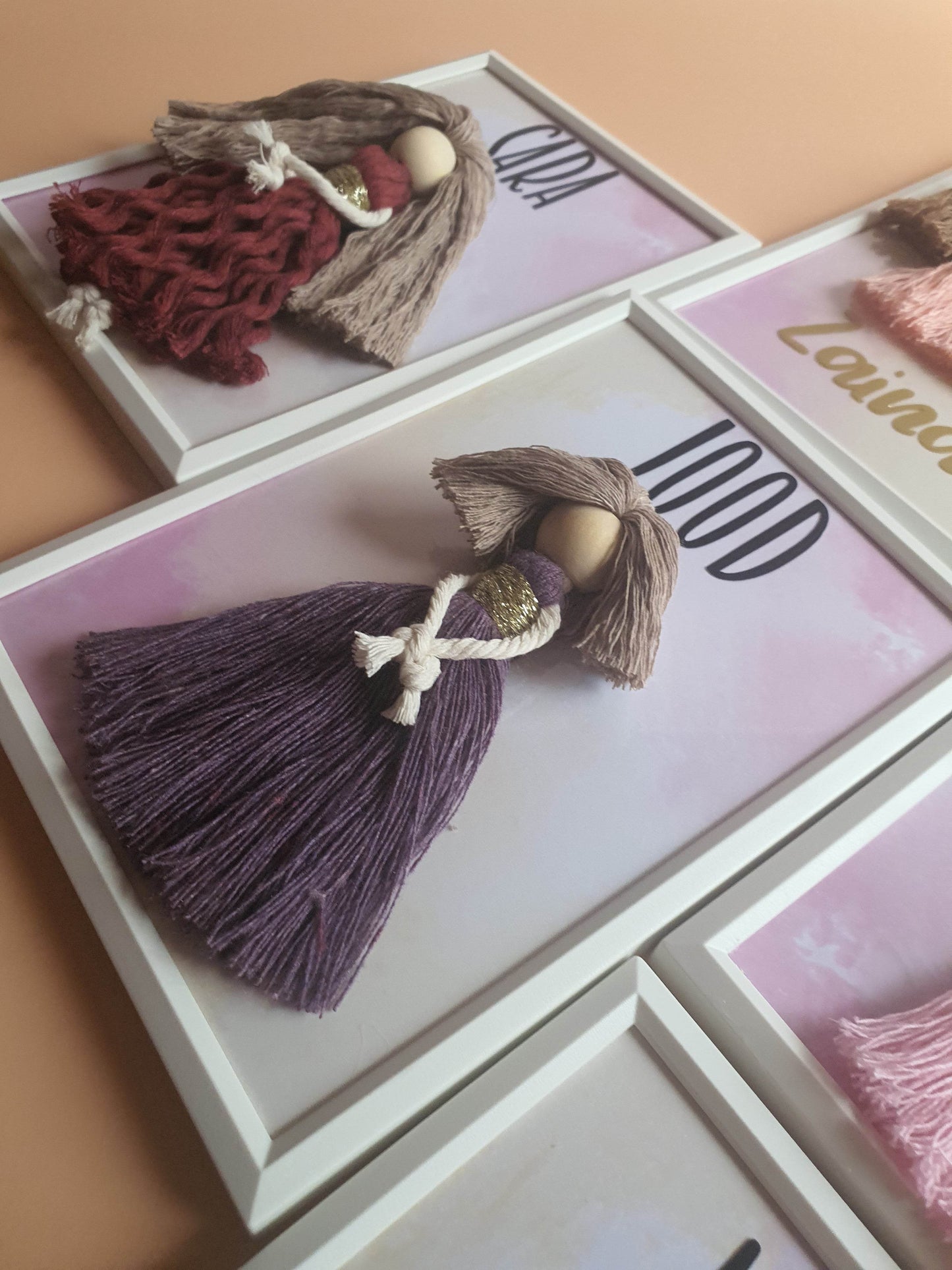 A Gift from the Heart – Personalized Macrame Doll Frame | فريم دمية مكرمية باسم مخصص – لمسة حب من توت بوكس - Toot Box