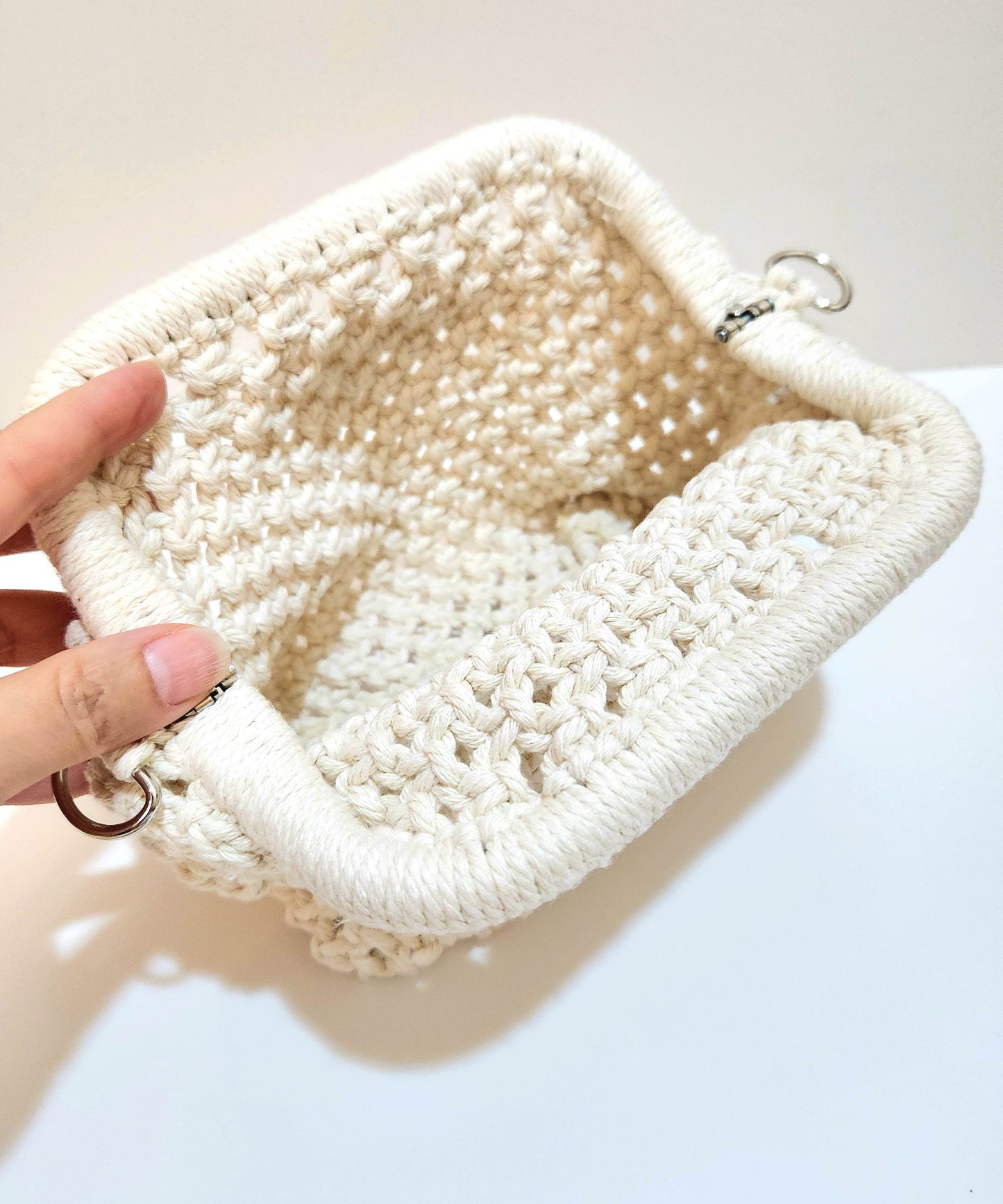 حقيبة مكرمية - زهرة الربيع | Handmade Macrame Bag – Spring Bloom - Toot Box