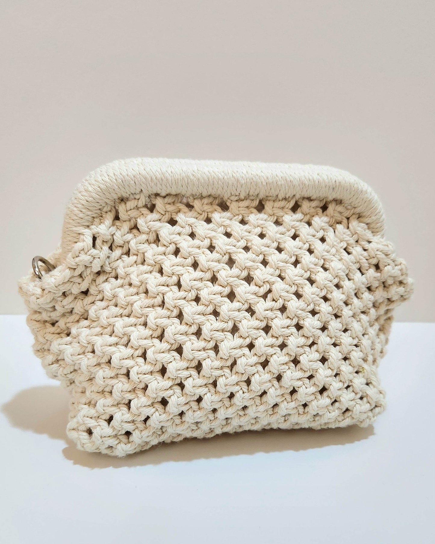 حقيبة مكرمية - زهرة الربيع | Handmade Macrame Bag – Spring Bloom - Toot Box