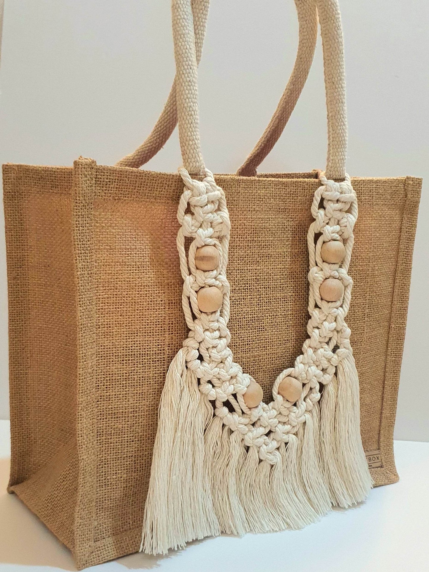 👜Macrame-Jute Tote Bag – Effortless Style, Naturally Made🧵 – M - Toot Box