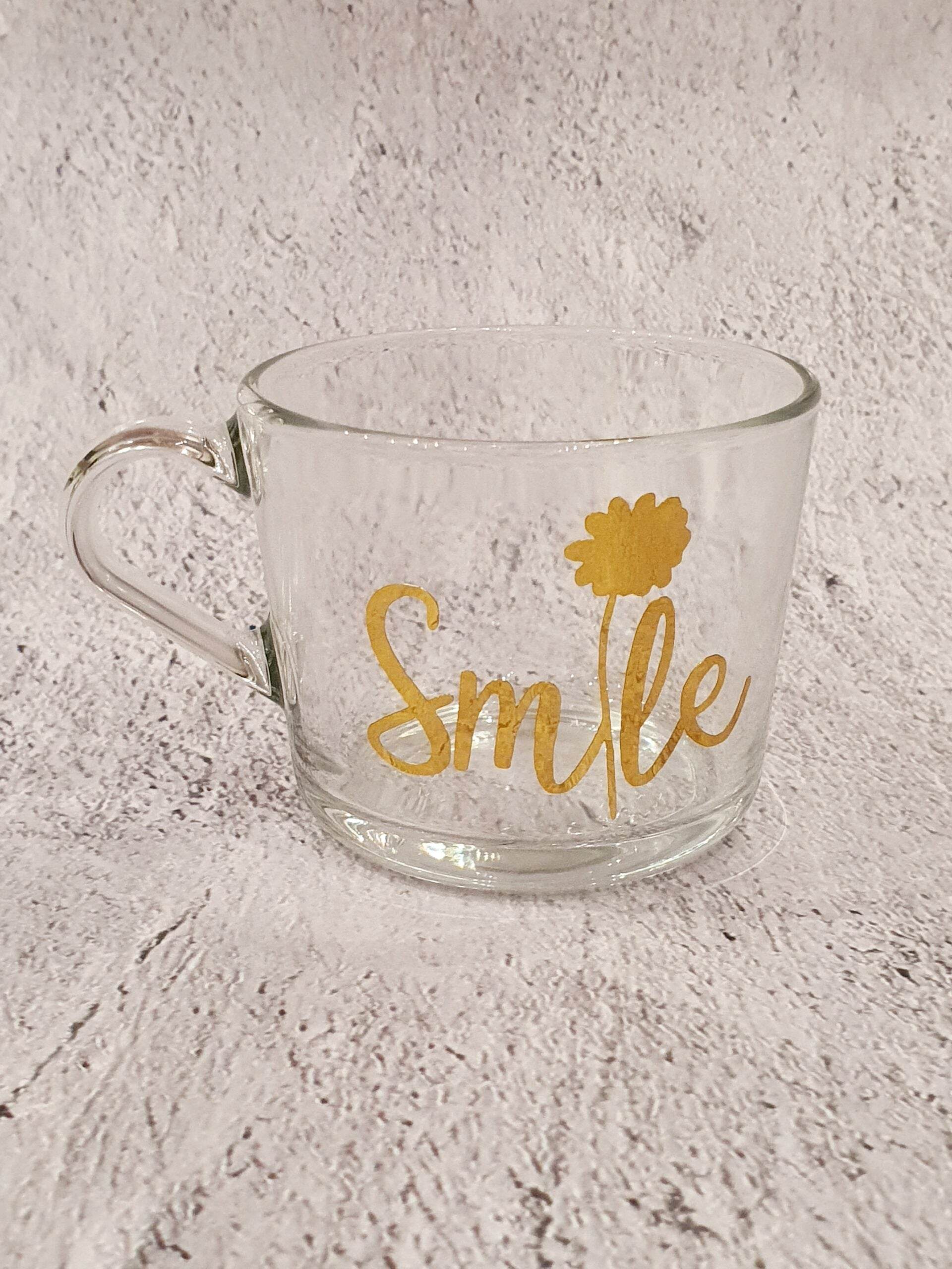 كوب زجاجي شفاف / Smile - Toot Box