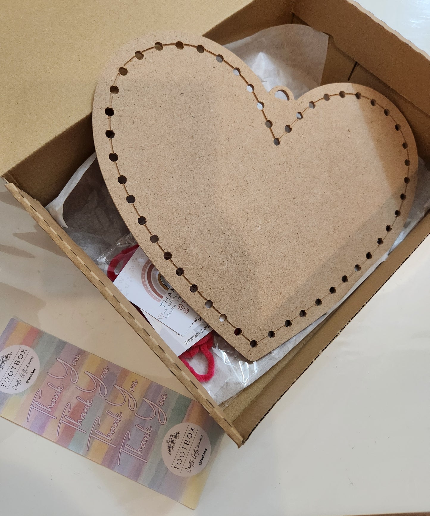 DIY HEART WOOD EMBROIDERY - إصنعها بنفسك - القلب - تطريز الخشب