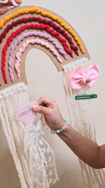 DIY RAINBOW WOOD EMBROIDERY - إصنعها بنفسك رينبو - تطريز الخشب -
