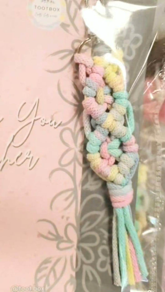 Handmade Macramé Keychain – Boho Charm in Every Knot 🌿 - Toot Box