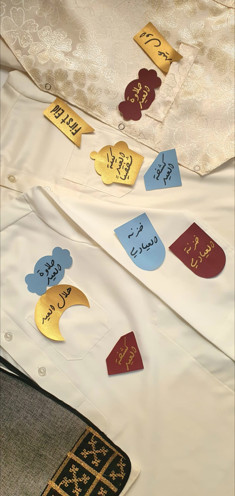 🧵كليبات جيب للأولاد – لمسة عيد أنيقة - Mini Eid Flair – Pocket Clips for Boys 👕